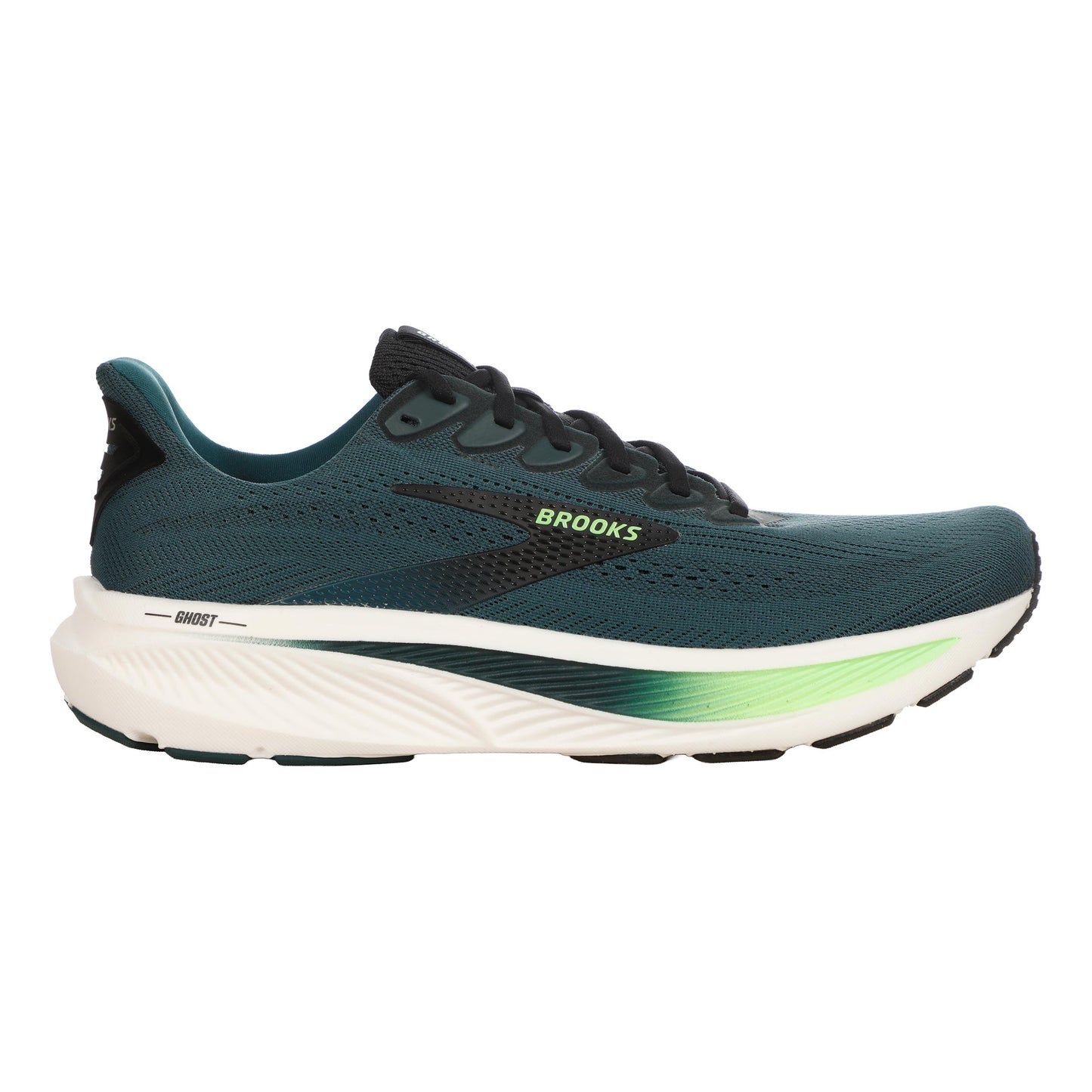 Brooks Ghost 17 Chaussure de running sans stabilisateurs Hommes - vert foncé, noir