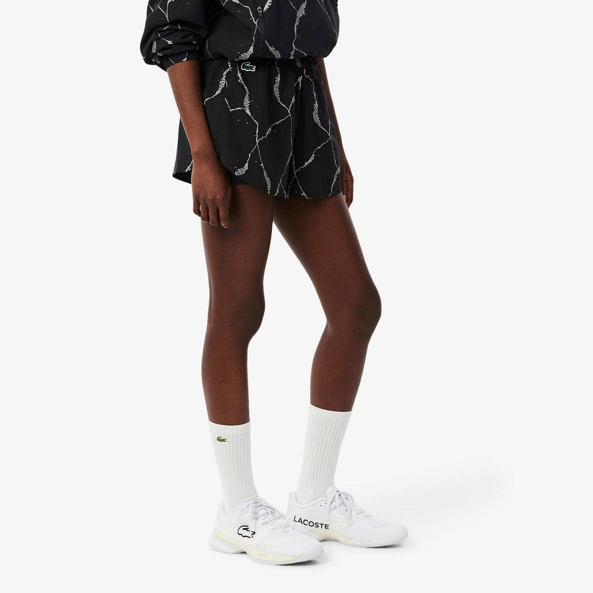 Lacoste Shorts Femmes - noir, blanc