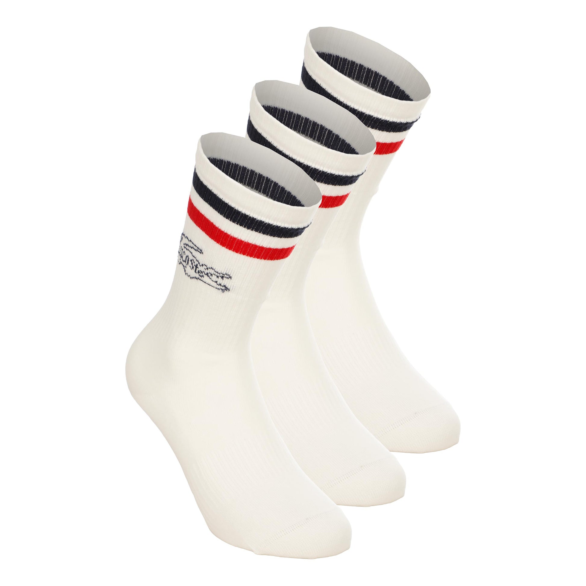Lacoste French Chaussettes de tennis Unisex - blanc, bleu foncé