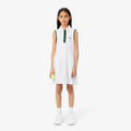 Robe Filles - blanc, vert foncé