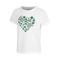 T-shirt Enfants - blanc, vert foncé