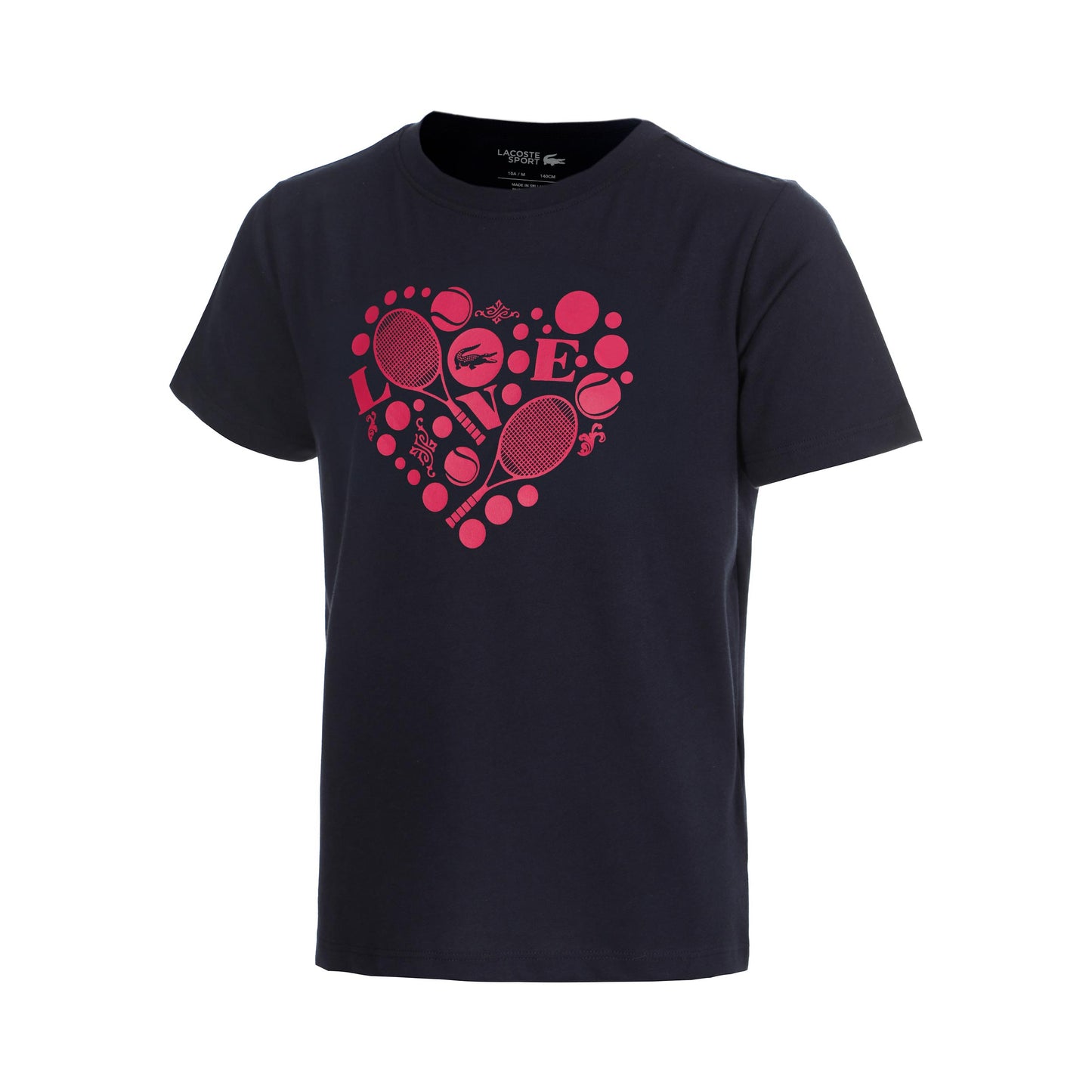 Lacoste T-shirt Enfants - bleu foncé, rose