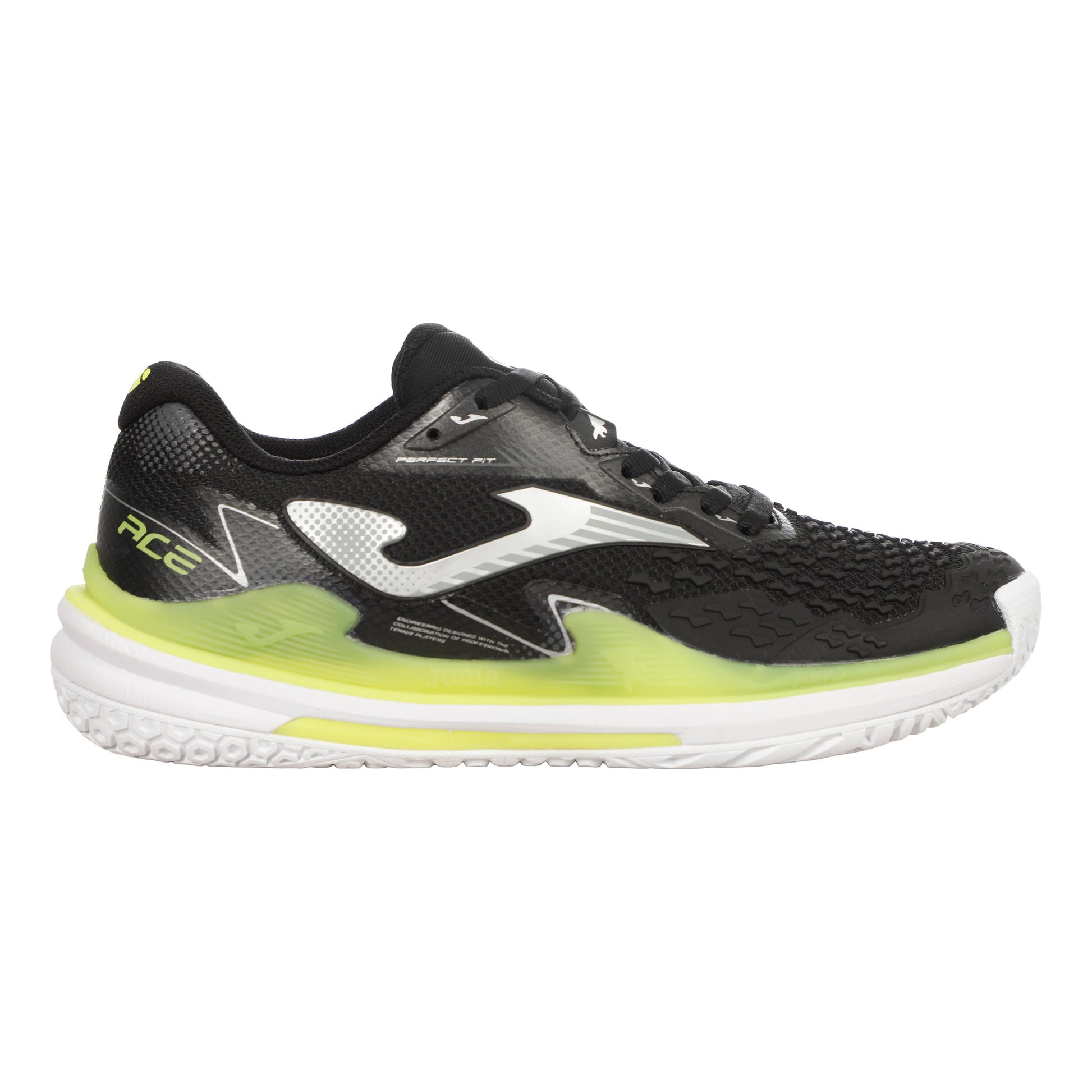 Joma Ace Chaussures toutes surfaces Femmes - noir, jaune lemon