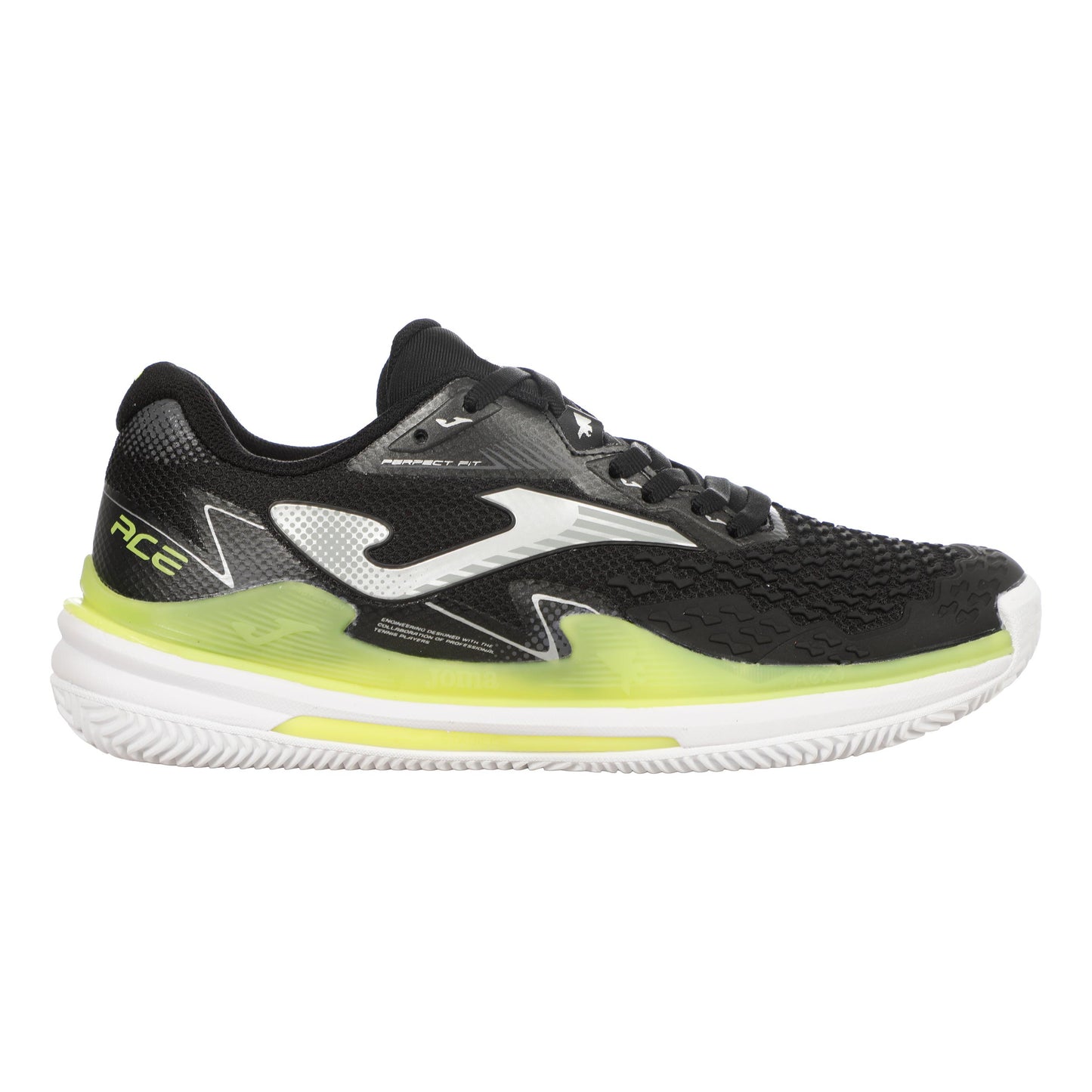 Joma Ace Chaussure terre battue Femmes - noir, jaune lemon