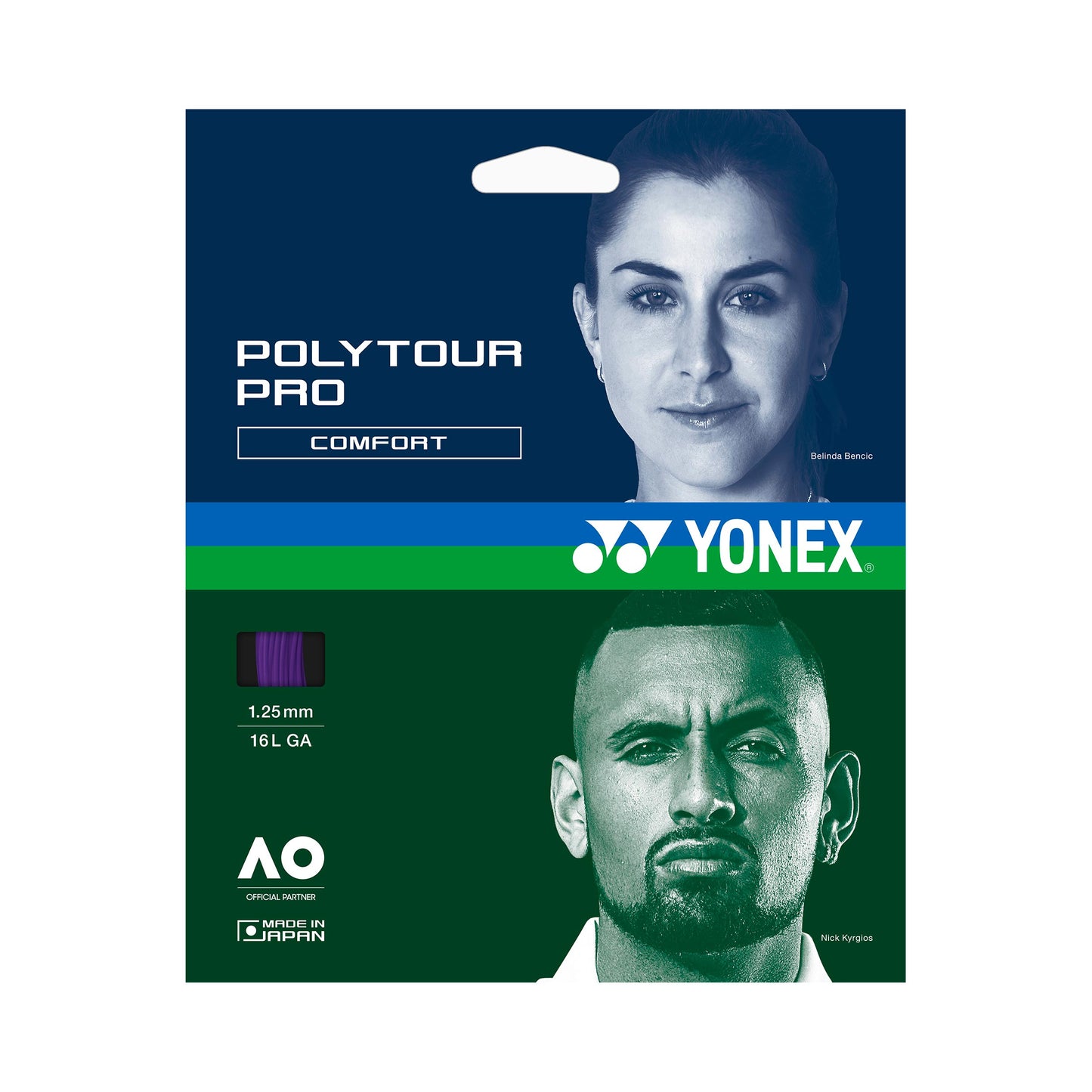 Yonex Poly Tour Pro Midnight Purple Cordage en garniture 12m - bleu foncé