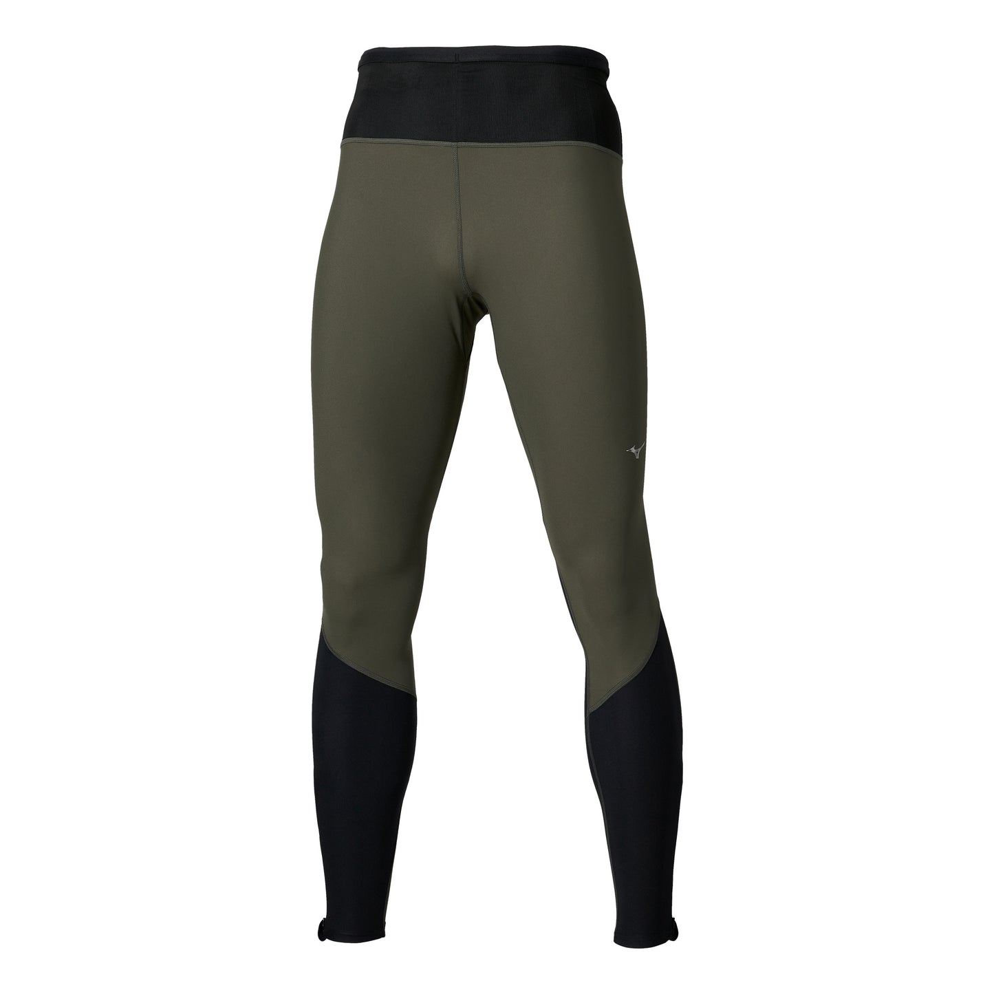 Mizuno Multi Pocket  Collant de course Hommes - vert olive, noir