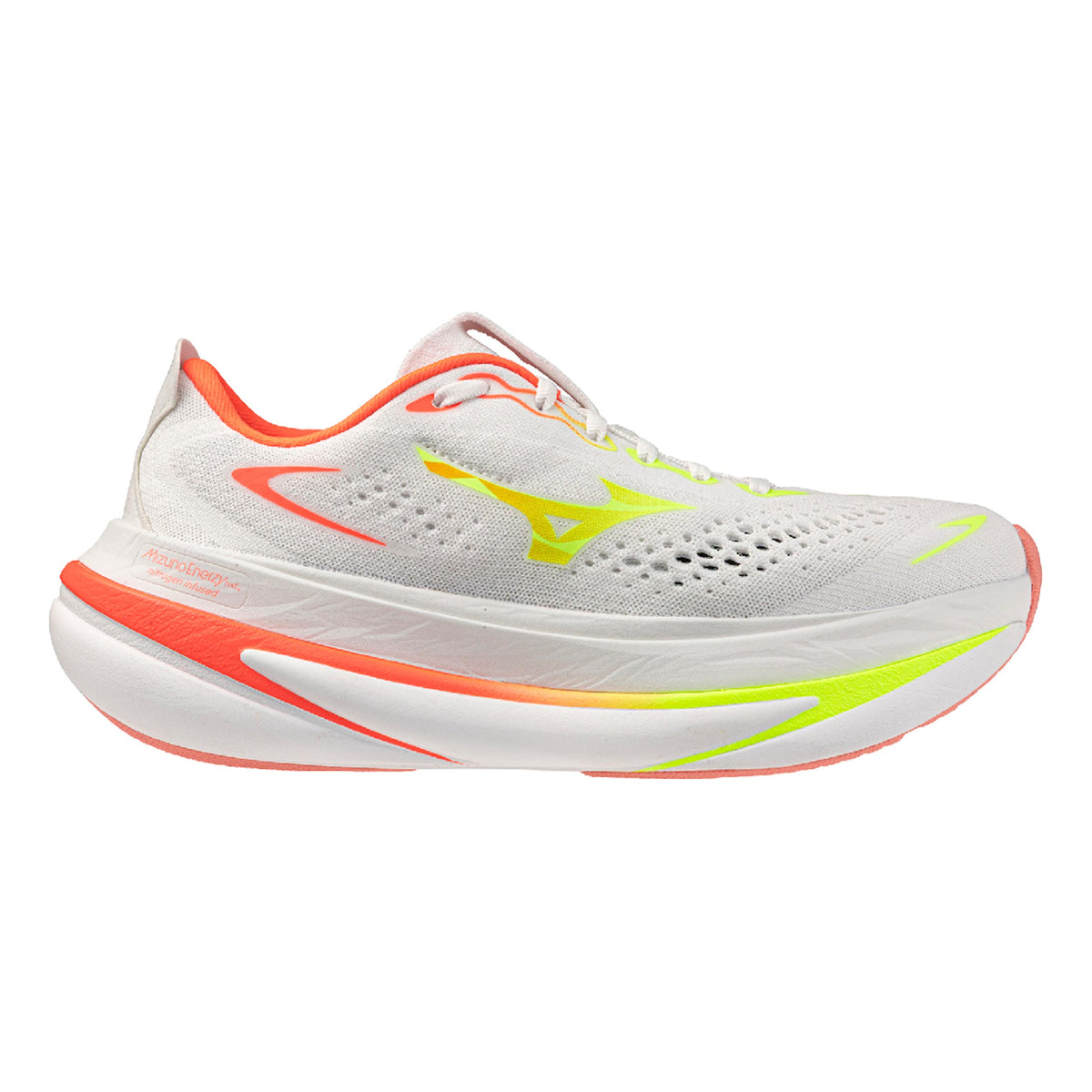 Mizuno Sky Prime  Chaussure de running sans stabilisateurs Femmes - blanc, jaune lemon