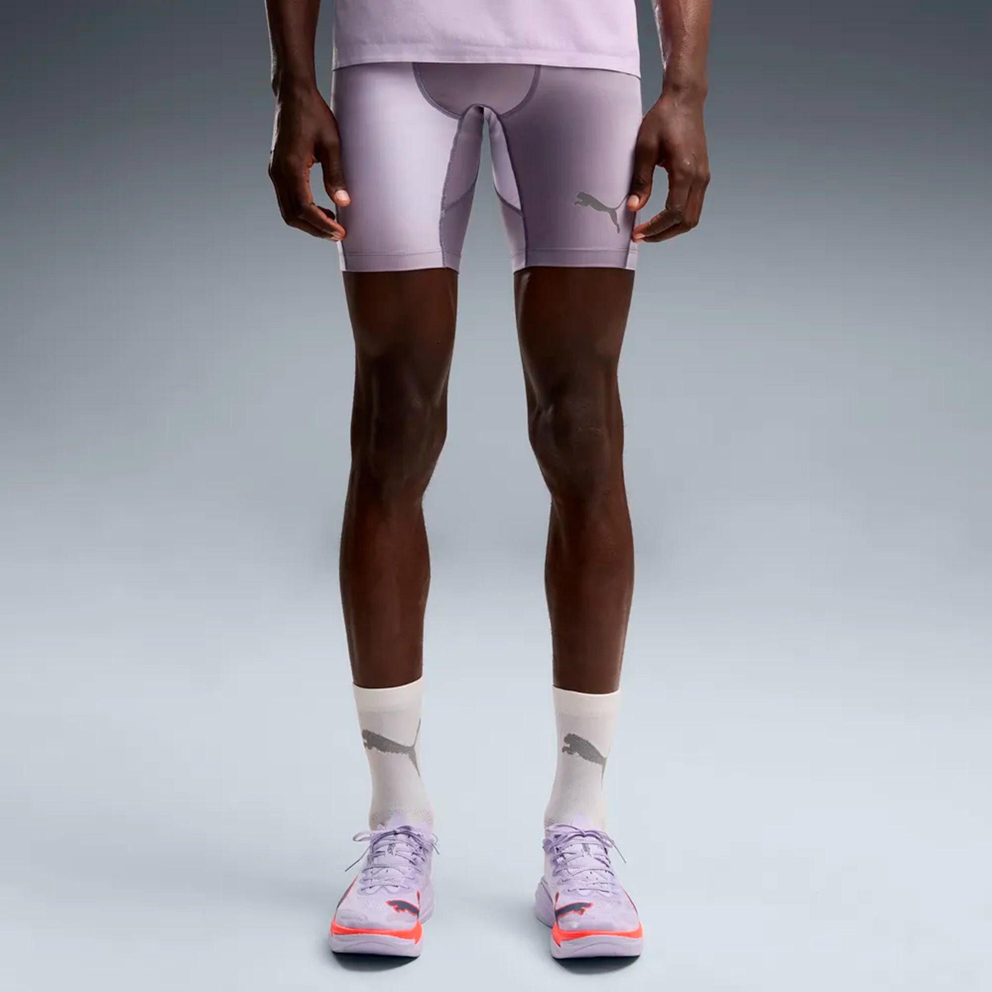 Puma Lightspeed AOP 8in half  Collant de course Hommes - gris