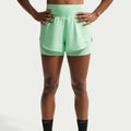 Flow 2in1  Short de running Femmes - menthe, argent