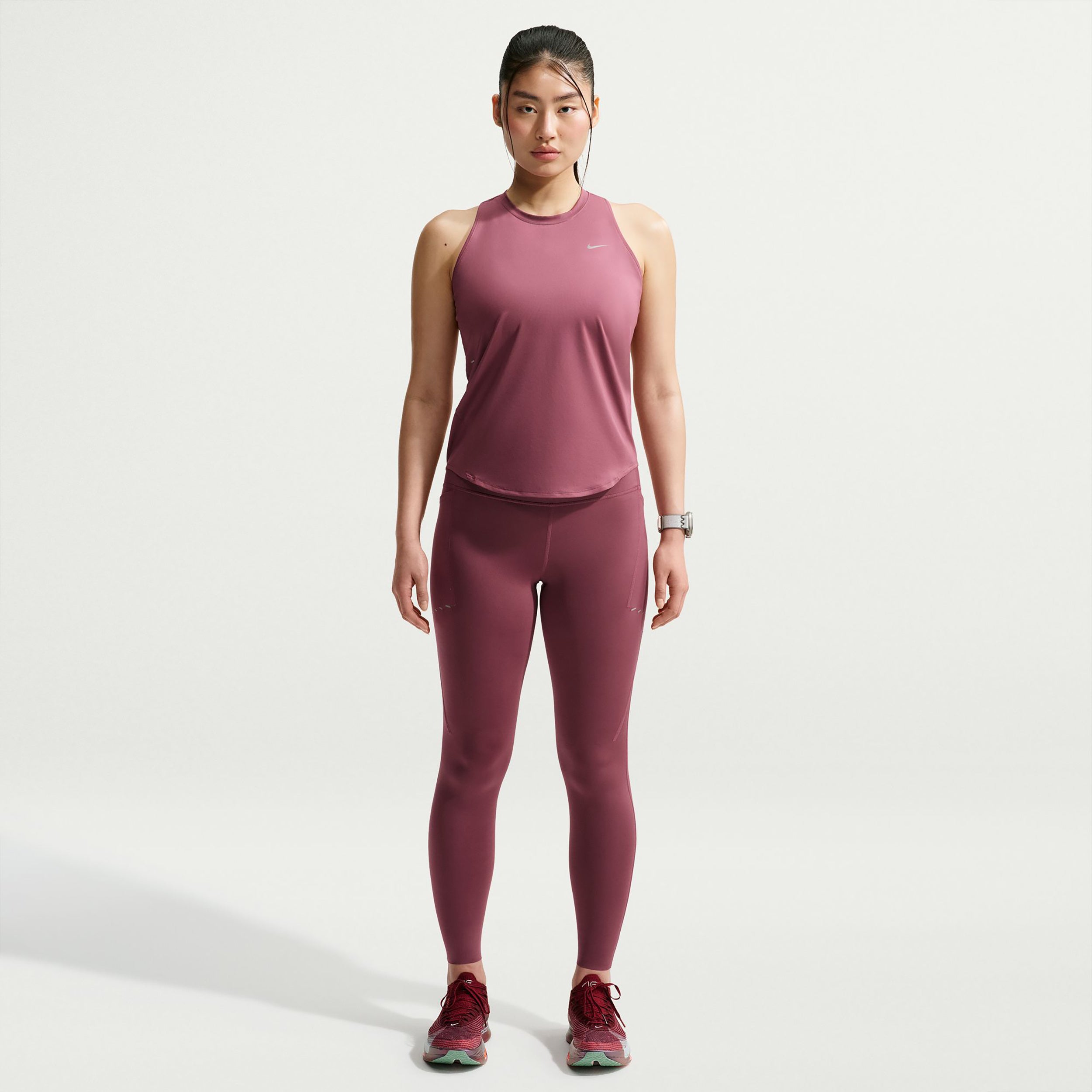 Nike Swift  Maillot de course Femmes - mauve, argent