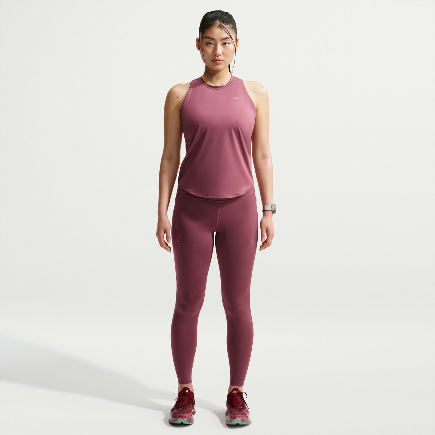 Nike Swift  Maillot de course Femmes - mauve, argent