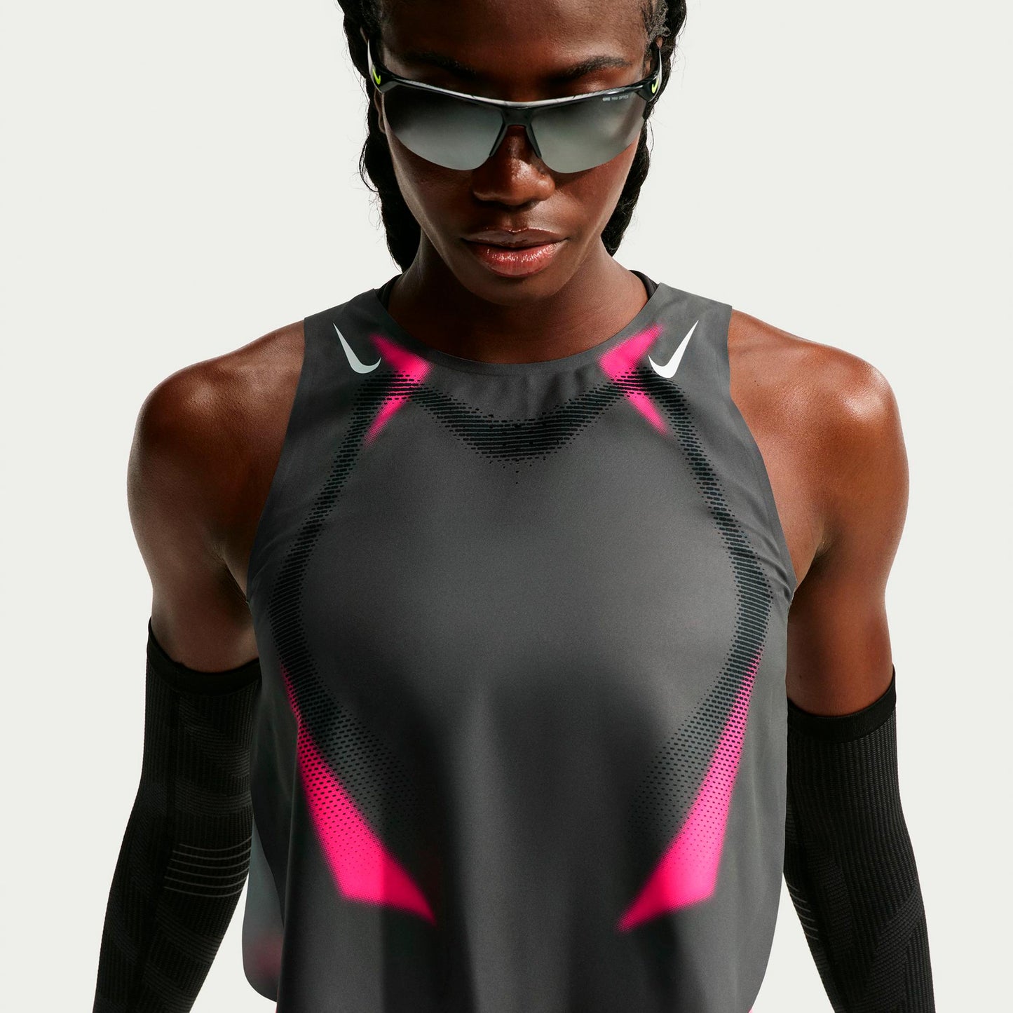 Nike AeroSwift  Maillot de course Femmes - gris, rose