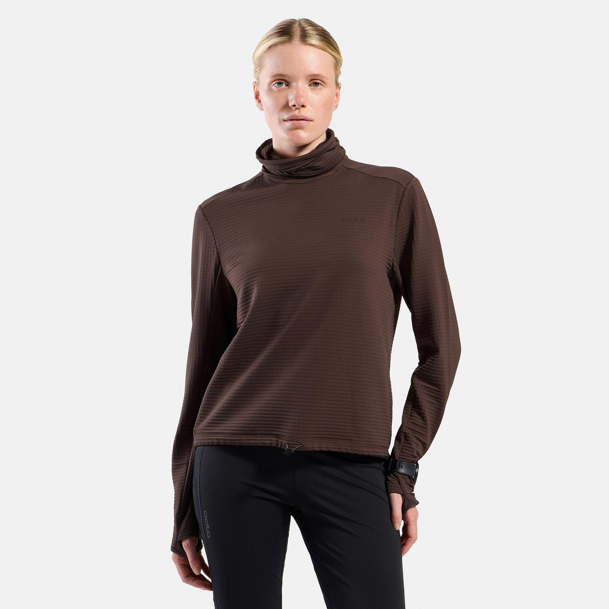 Odlo Essential Thermal Midlayer  Maillot de course Femmes - marron