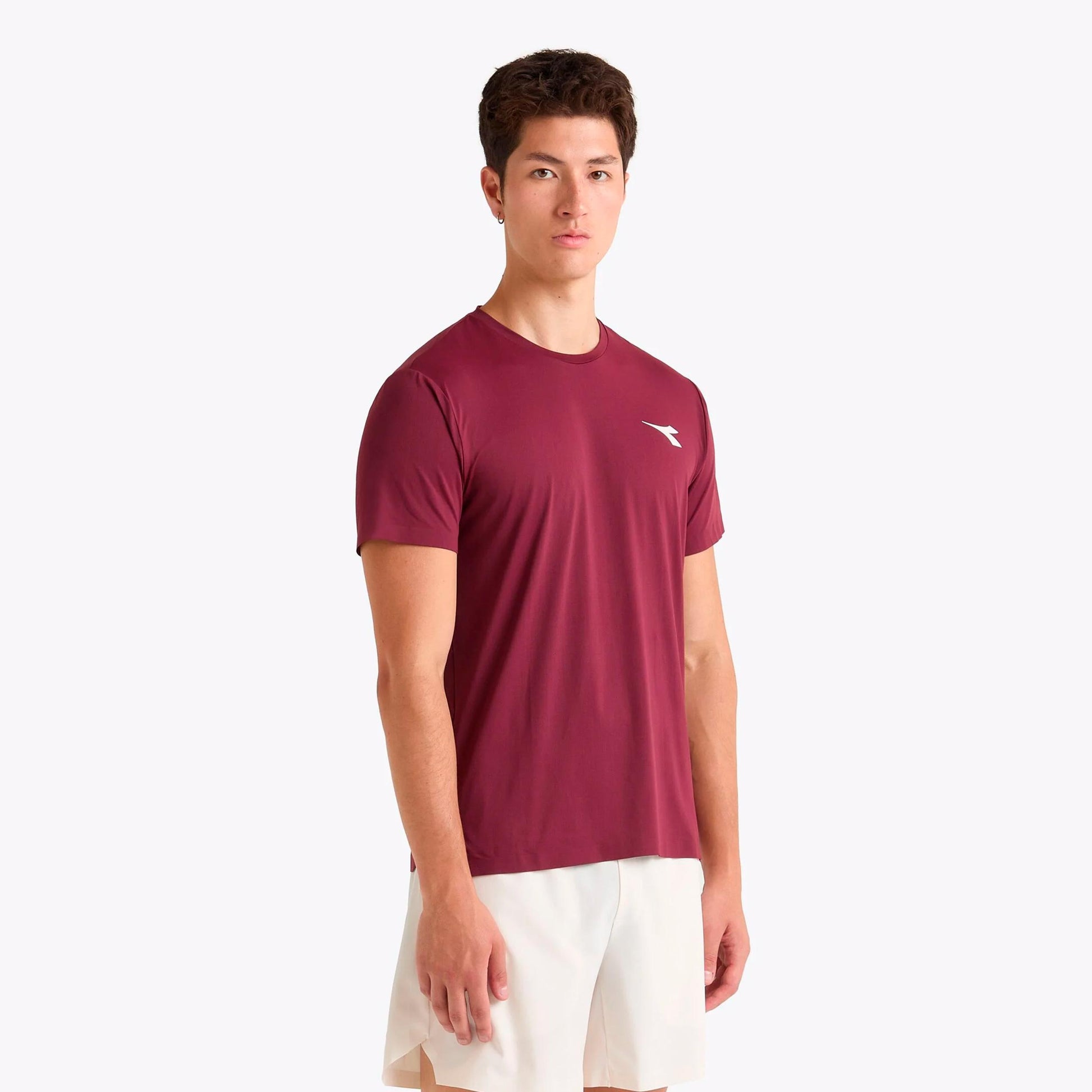 Diadora Icon T-shirt Hommes - rouge vin