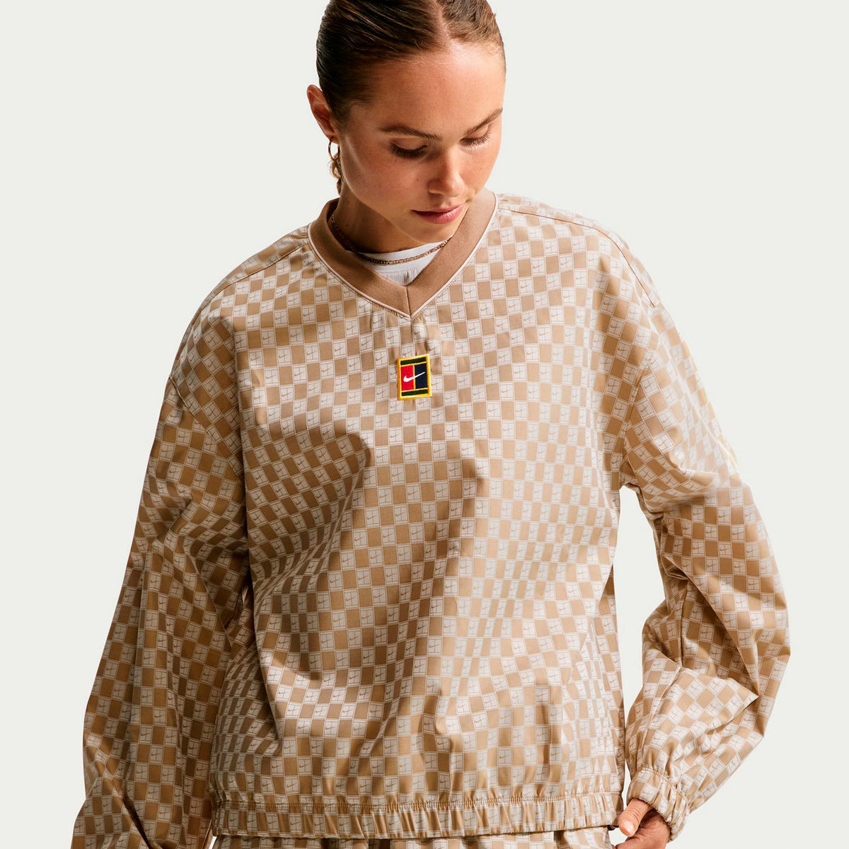 Nike Woven Haut manches longues Femmes - beige