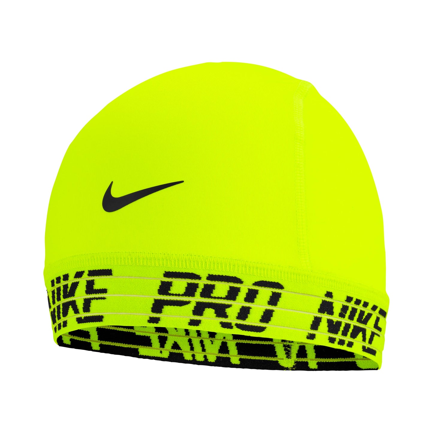 Nike Pro Dri-Fit Skull 4.0 Bonnet Unisex - jaunes fluo, noir