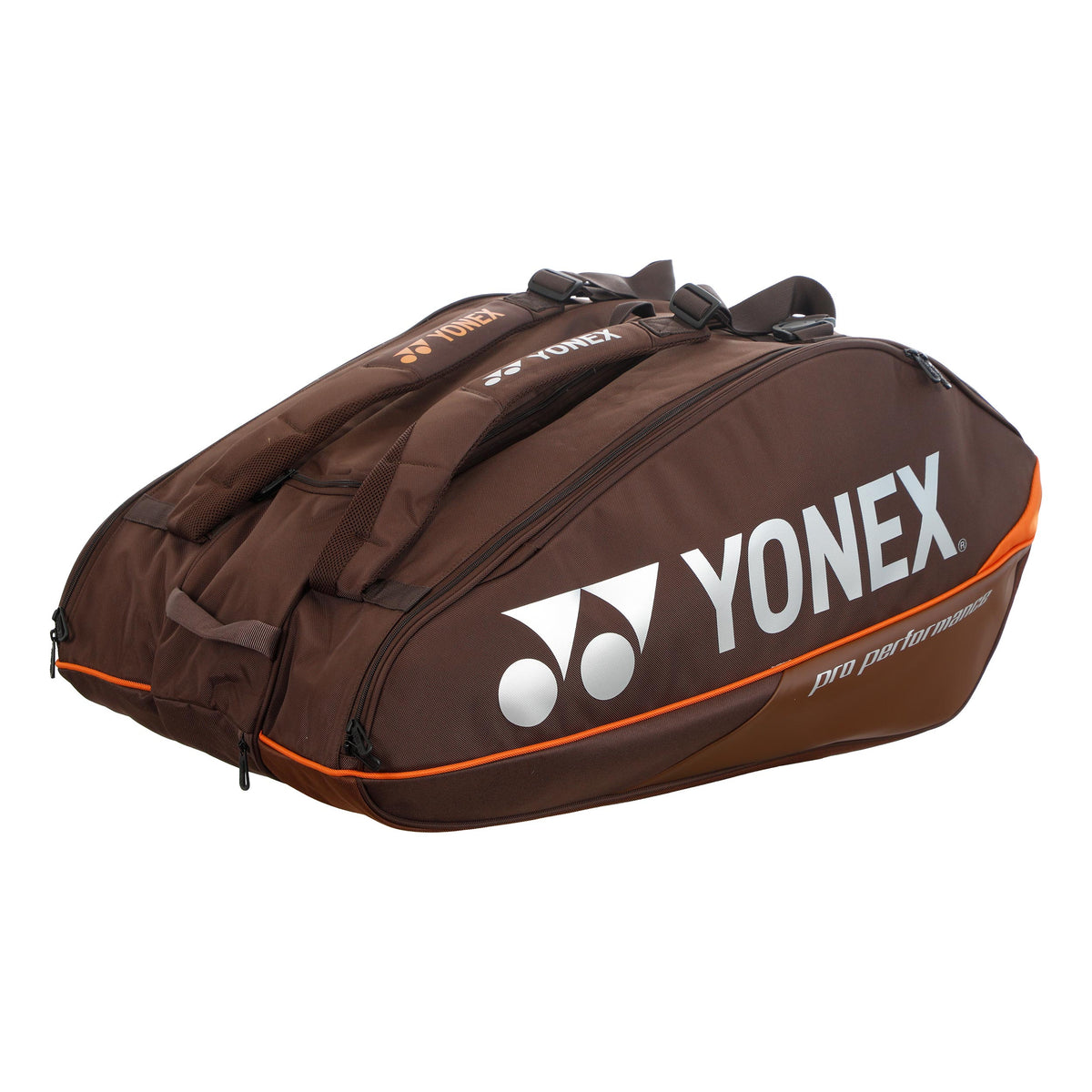 Yonex Pro Racquet Bag Espresso Brown Housse de raquette Lot de 12 - marron, orange
