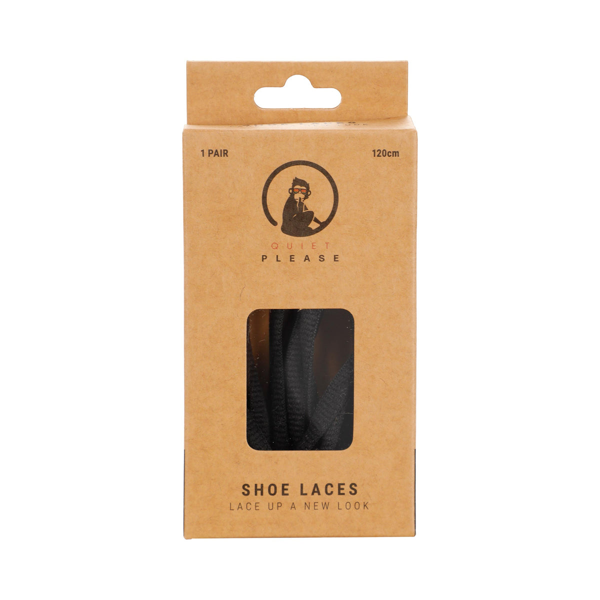 Quiet Please QP shoe laces 120cm Lacets - noir