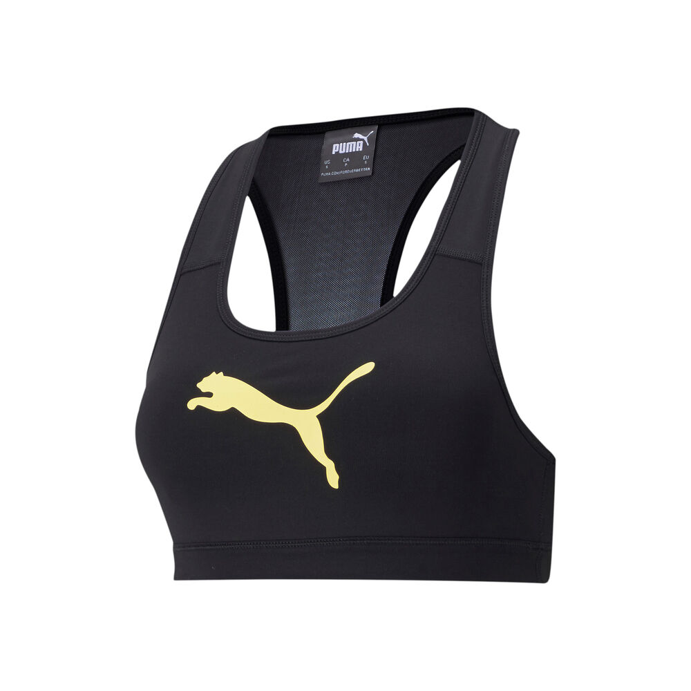 Puma Mid Impact 4Keeps Soutien-gorge Sport Femmes - Noir , Jaune