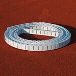 Équipement court de tennis Tegra Tegra Ideala Ligne Tendue 12,8m X 4cm Remplacement, Ligne Médiatrice-Blanc