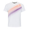 Performance T-shirt Hommes-Blanc,Orange