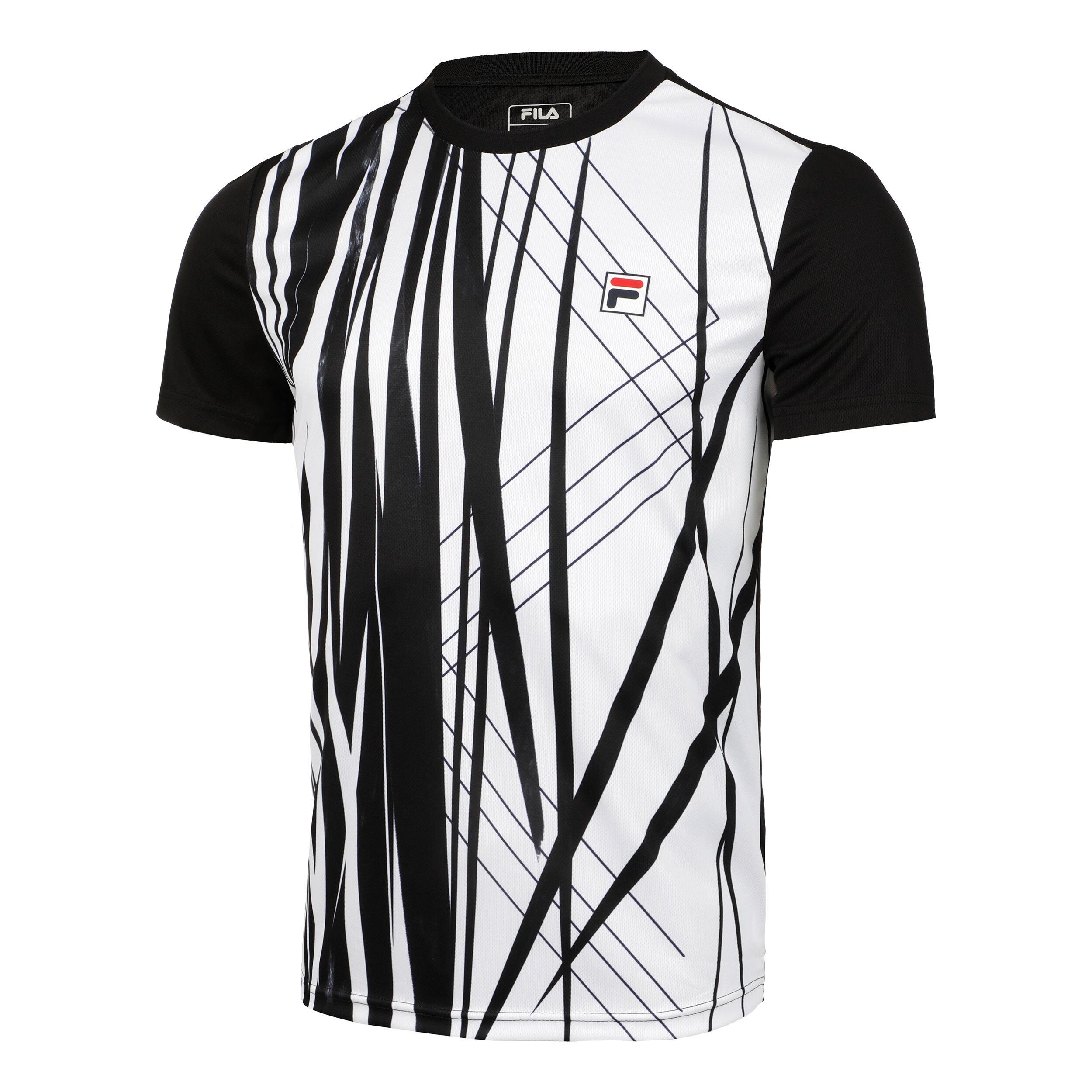 T shirt fila noir et blanc sale