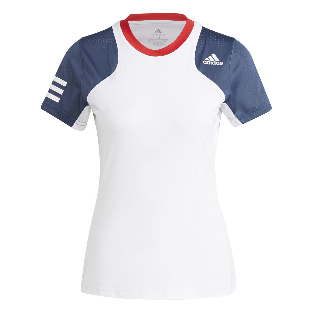 adidas Club T-shirt Femmes - Blanc , Bleu Foncé