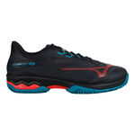 Chaussures de padel Mizuno Mizuno Wave Exceed Light Chaussures Padel Hommes-Bleu Foncé,Corail