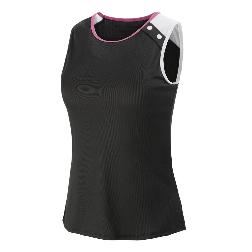 Lucky in Love Cold Shoulder Débardeur Tank Top Femmes - Noir , Blanc