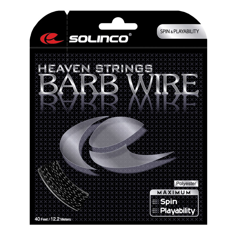 Solinco Barb Wire Cordage En Garniture 12,2m - Noir