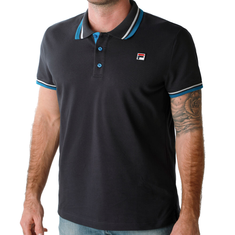 Fila Carsten Polo Hommes - Bleu Foncé , Blanc