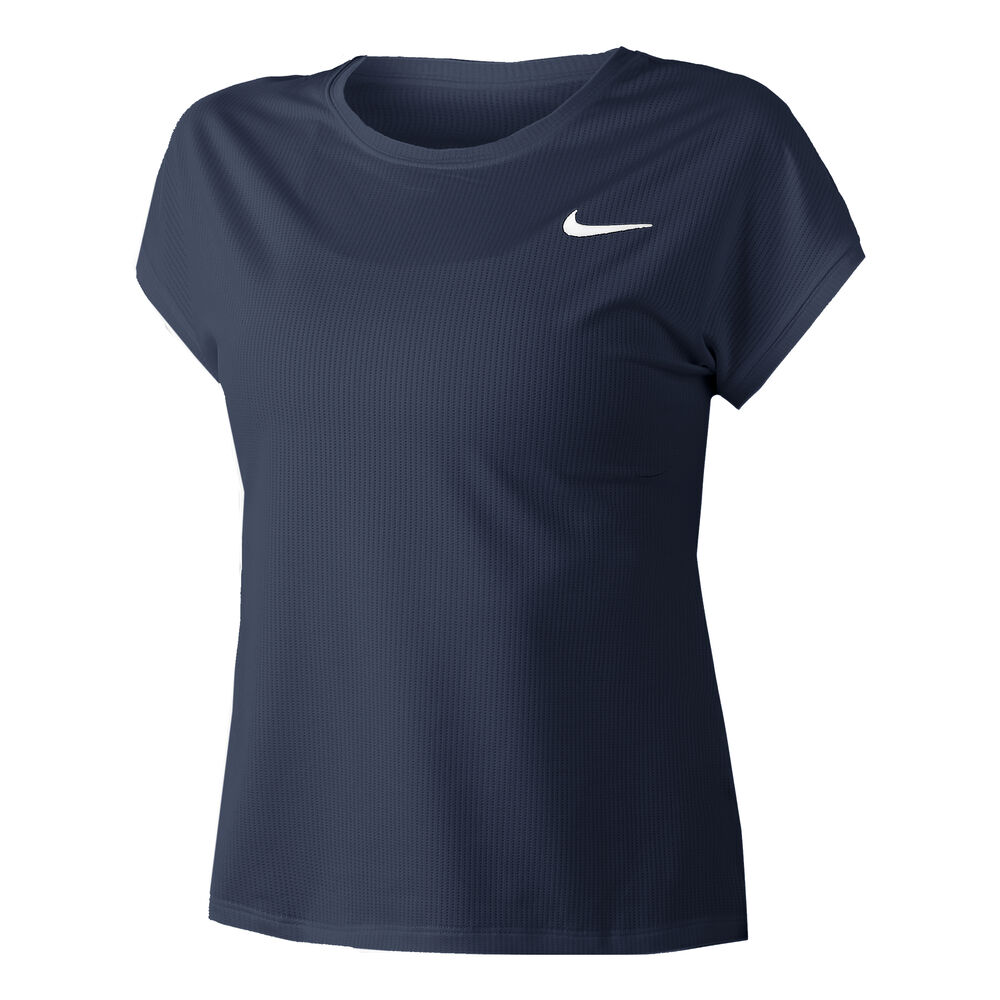 Nike Dri-Fit Victory Court T-shirt Femmes - Bleu Foncé