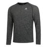 Crew Neck Essential Seamless Haut Manches Longues Hommes-Gris