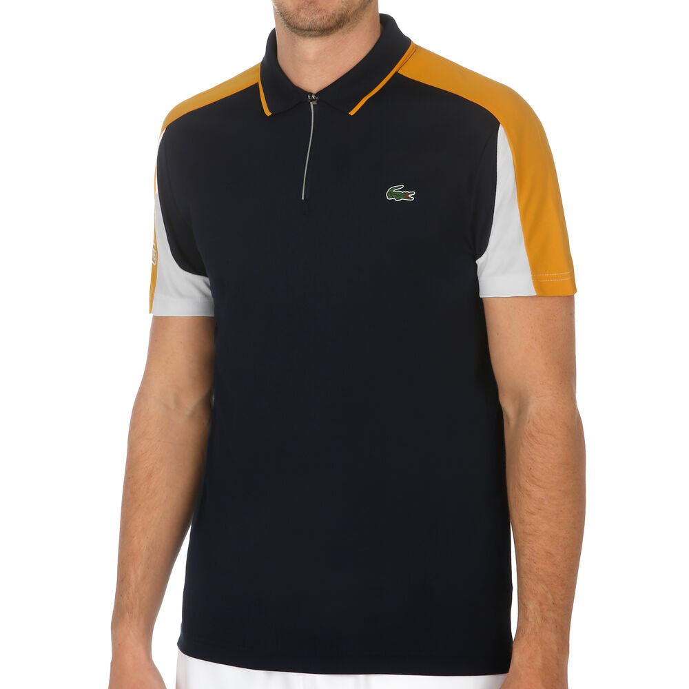 Ribbed Collar Polo Hommes