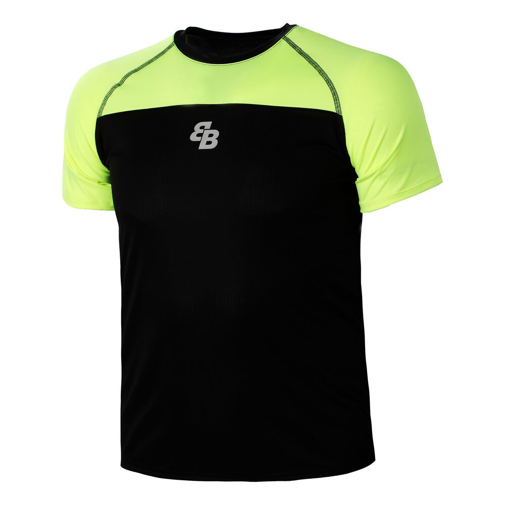 BB by Belen Berbel Rain T-shirt Hommes - Noir , Jaunes Fluo