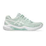 Chaussures de tennis ASICS ASICS Gel-Dedicate 8 Chaussure Terre Battue Femmes-Bleu Gris, Blanc