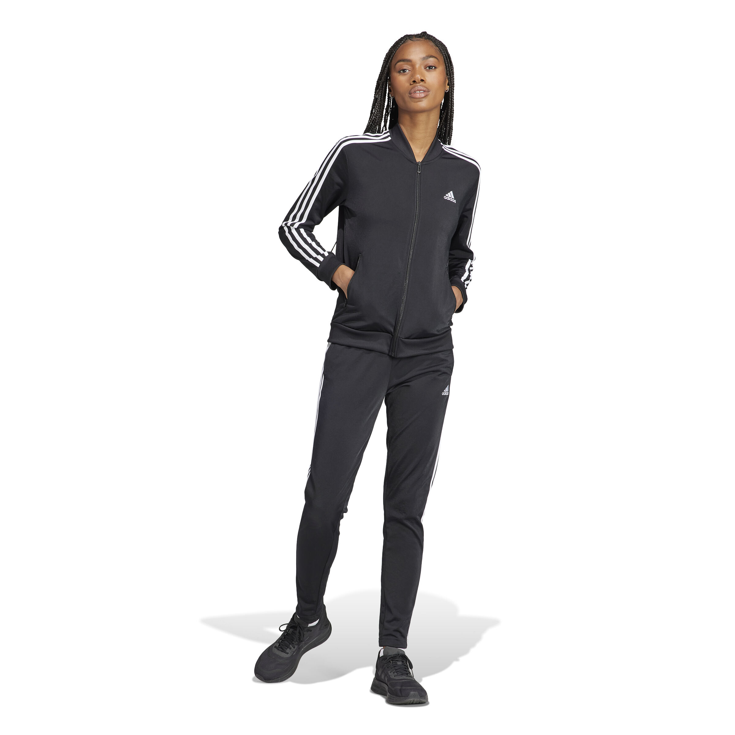 Buy adidas 3 Stripes Survetement Femmes Noir Blanc online Tennis Point FR