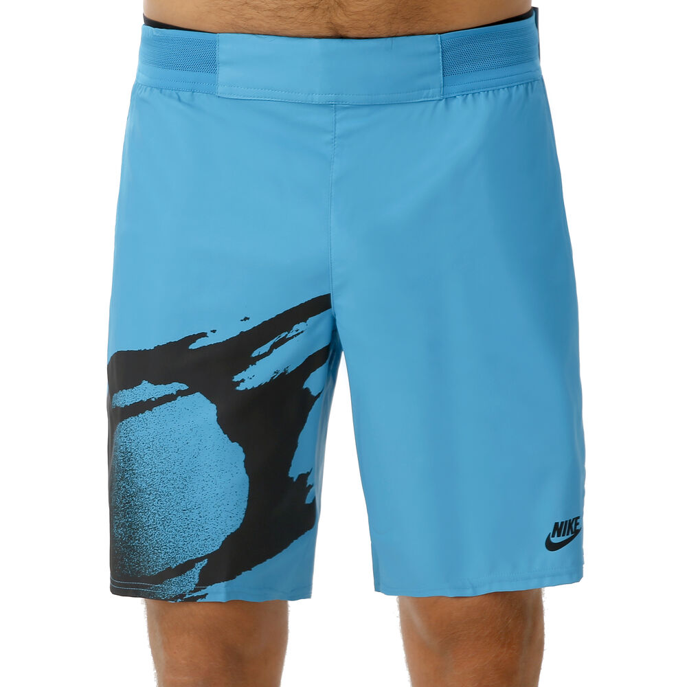 Nike Court Slam Shorts Hommes - Turquoise , Noir