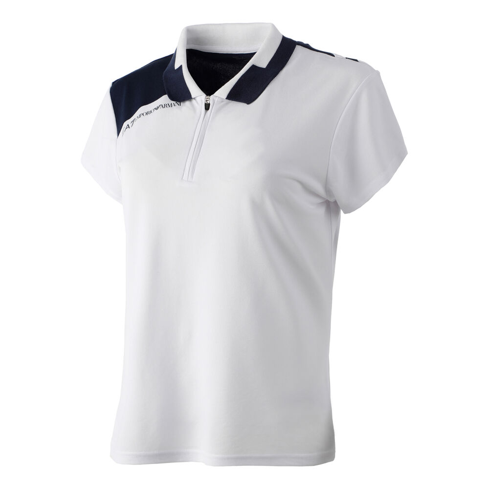 EA7 Polo Femmes - Blanc , Bleu Foncé