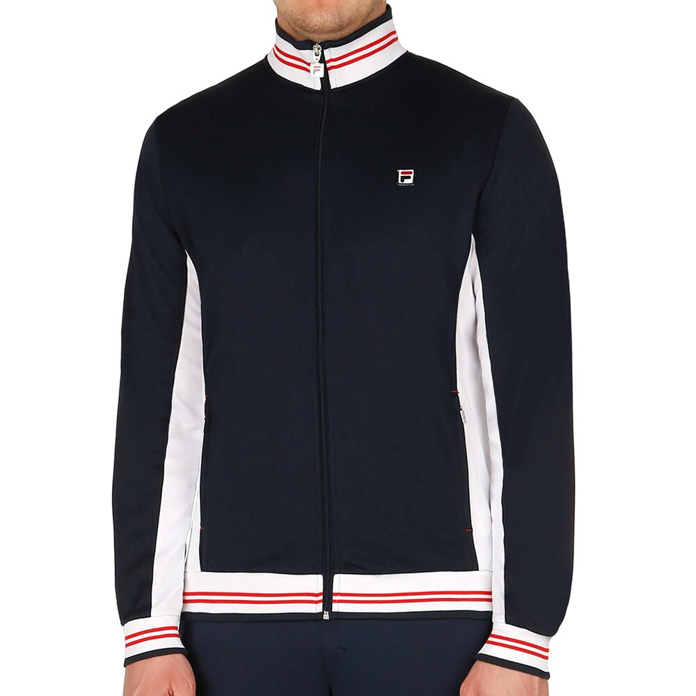 Fila Ole Veste De Survêtement Hommes - Bleu Foncé , Blanc