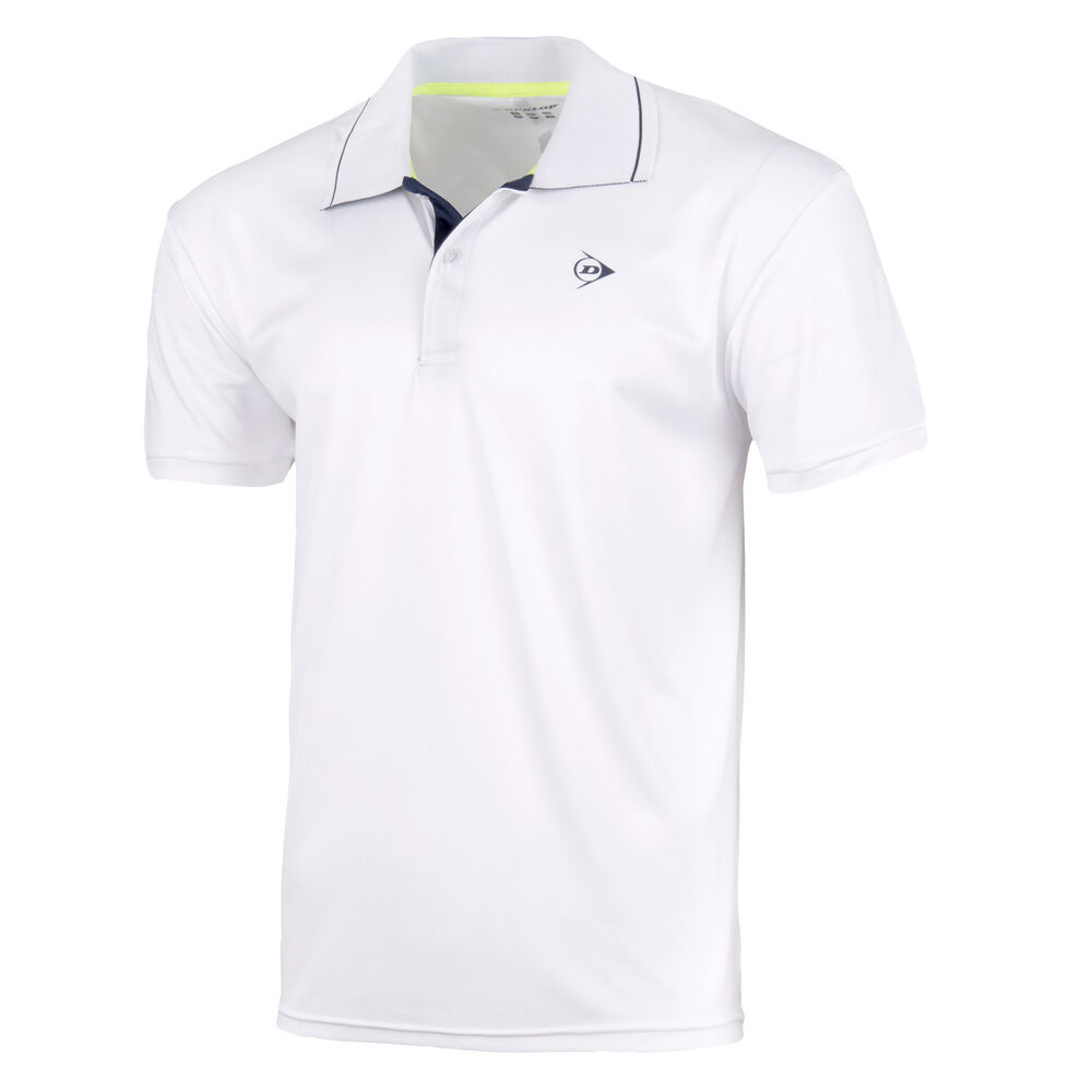 Dunlop Polo Hommes - Blanc , Bleu Foncé