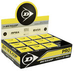 Balles De Squash Dunlop Pro doppelgelb 1er