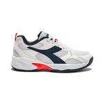 Chaussures de tennis Diadora Diadora S. Challenge 6 Chaussures toutes surfaces Enfants-blanc, bleu fonc&eacute;