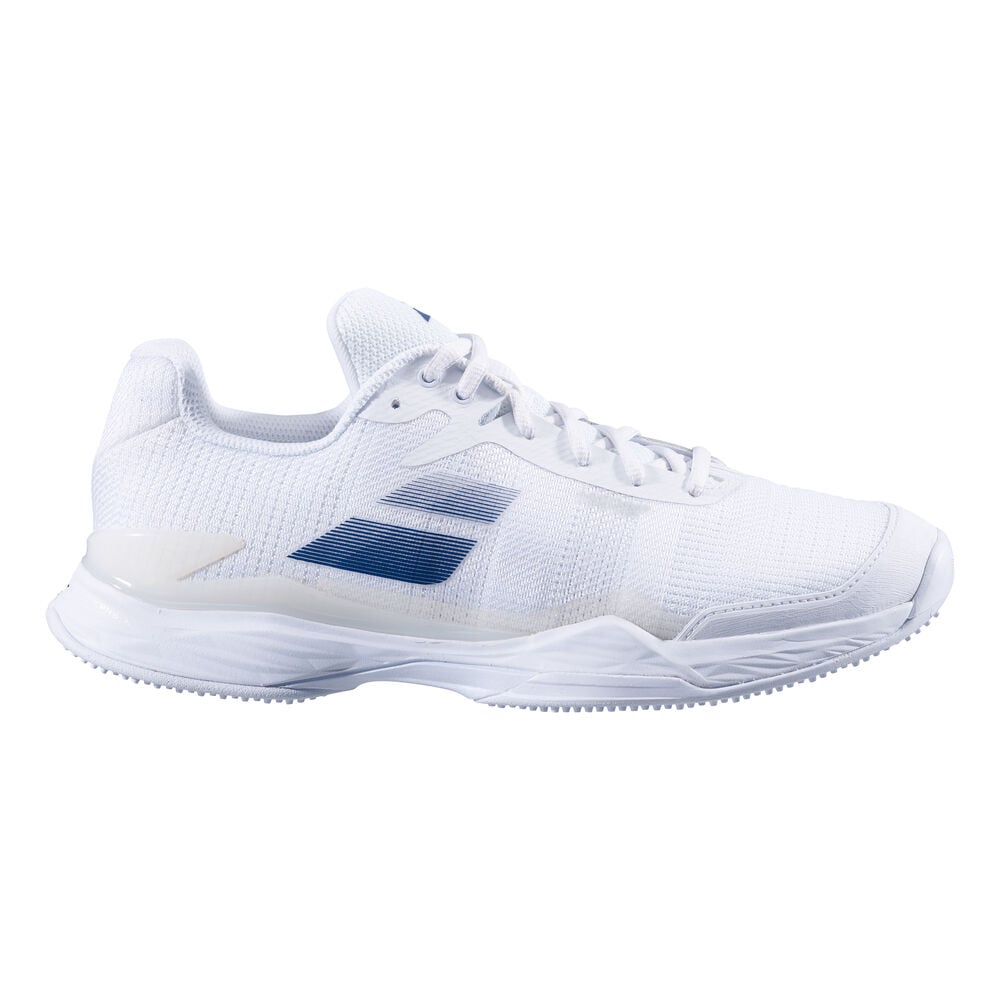 Babolat Jet Mach II Grass Chaussure Gazon Hommes - Blanc , Bleu Foncé