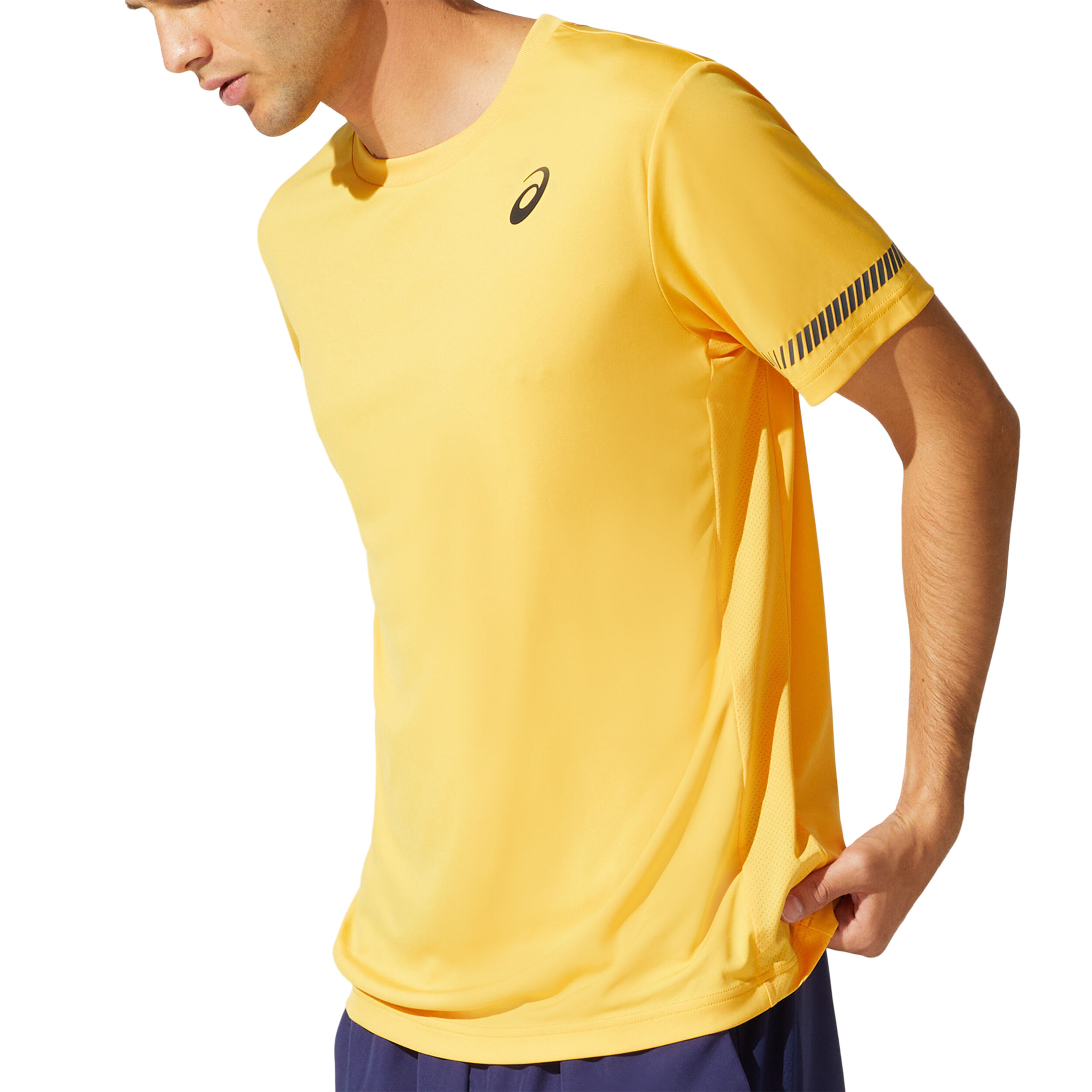 Asics t shirt jaune online