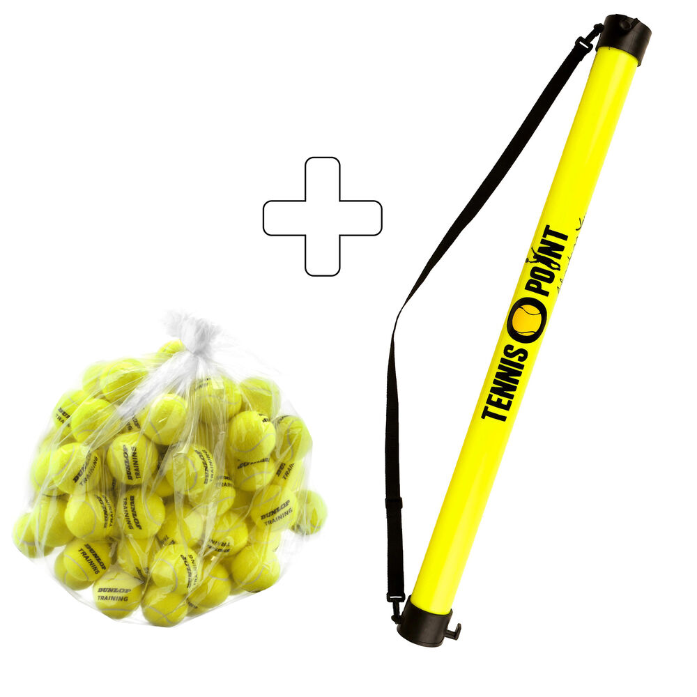 Training Sac De 60 Balles Recharge, + Ramasse Balles Forme Tube, Sans Pression