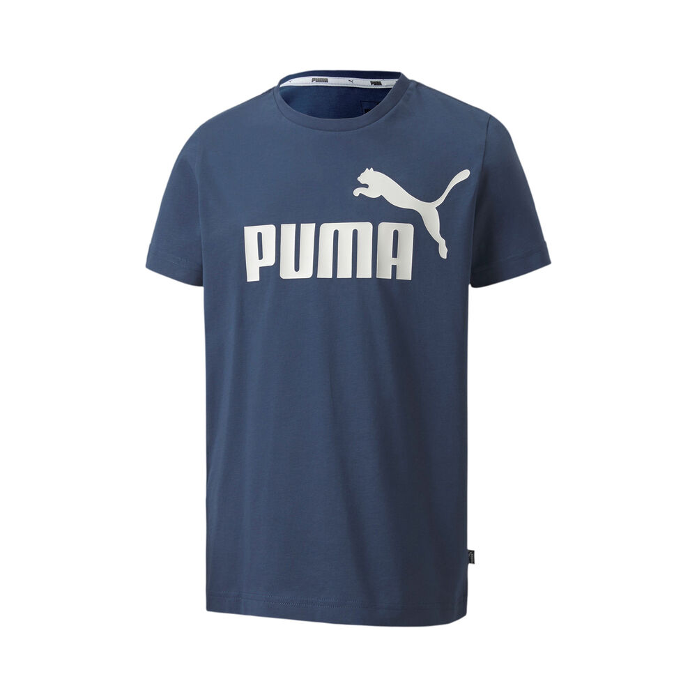 Puma Essential Logo T-shirt Garçons - Bleu Foncé , Blanc