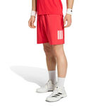 V&ecirc;tements de tennis adidas adidas Club 3Stripes 9inch Short Shorts Hommes - rouge, blanc