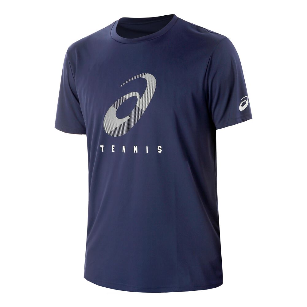 Asics Spiral T-shirt Hommes - Bleu Foncé , Gris