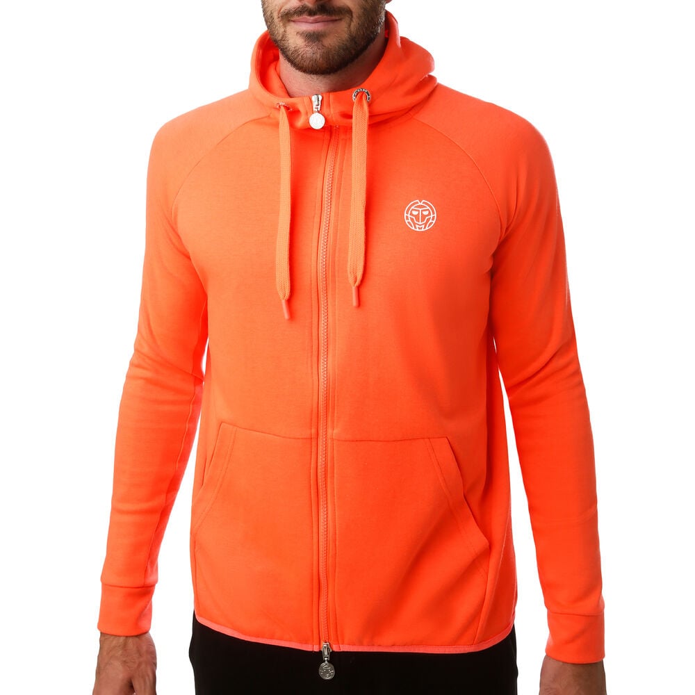 BIDI BADU Jamol Tech Gilet En Coton Hommes - Orange , Blanc